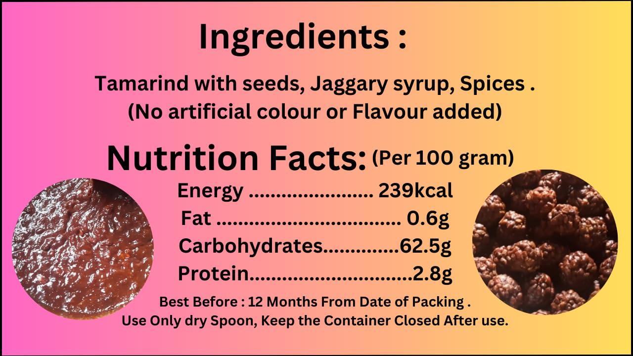 MOMS PICKLE MOMS PICKLE Tamarind Pickle|Homemade Style Chatpati Imli ka achar|Tetuler Achar | Sweets & Sour 180gm