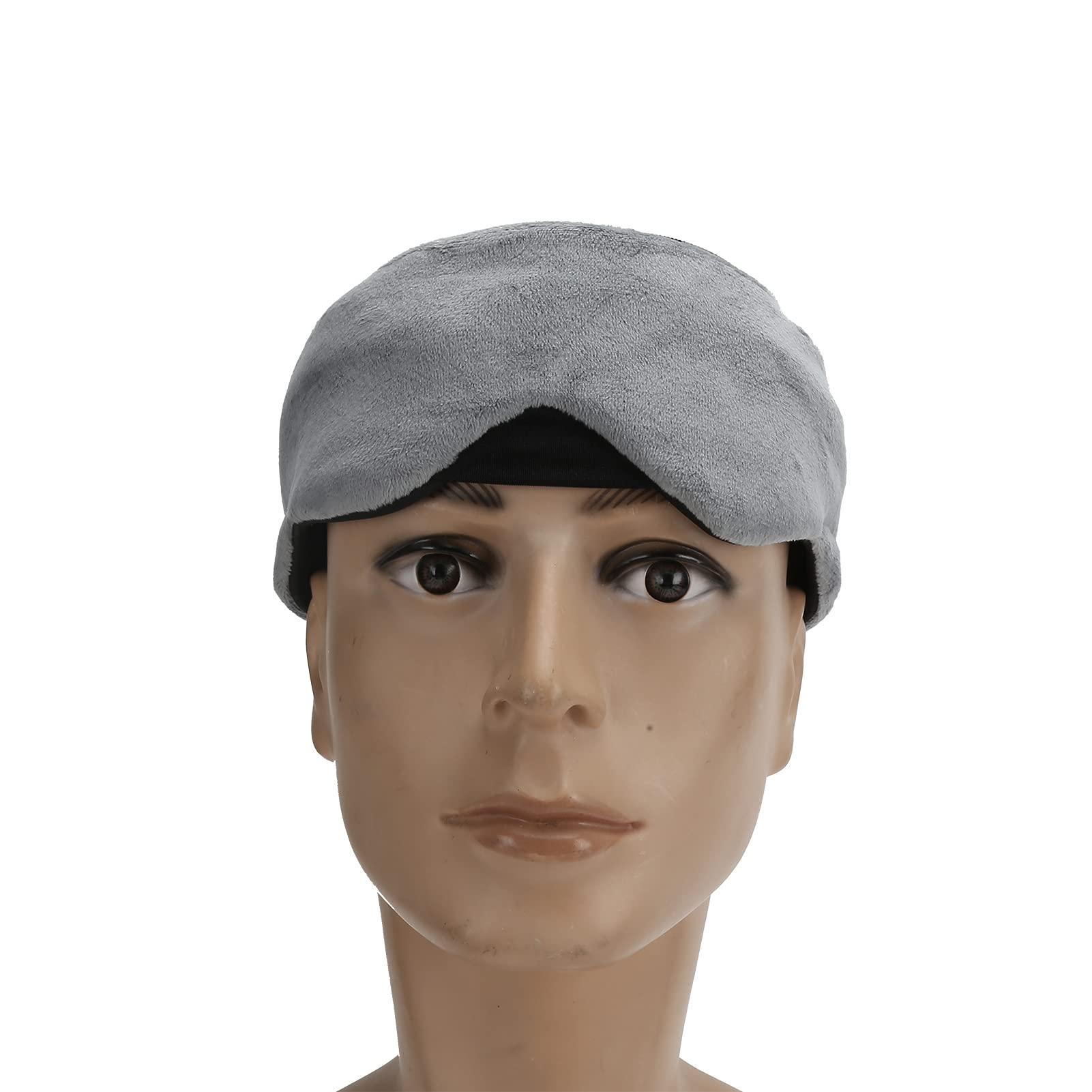 Dpofirs 5.0 Wireless Eye Mask,Sleep Headphones,Handsfree Music Blackout Eye Cover Mask,Sleeping Blindfold Mask for Office Travel Meditation & Relaxation,Cool Gifts for Men & Women (Grey)