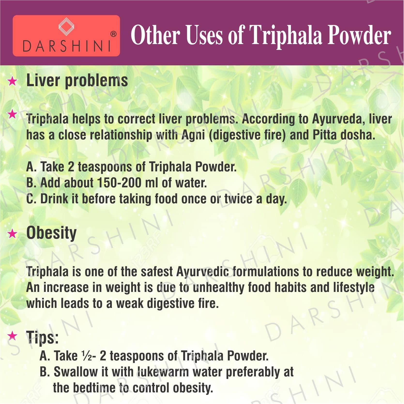 DARSHINI Darshini Triphala Churna | Tifala Powder, For Gastro Intestinal Health, 200g