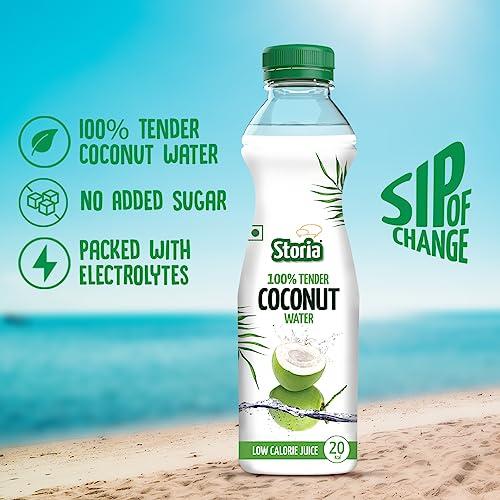 Storia Storia 100% Tender Coconut Water- No Added Sugar - 1000 ml PET Bottle (Pack of 3)