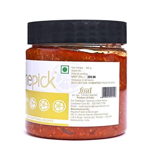 HOMEPICK Homepick Spicy Lemon Pickle 300g - Nimbu Ka Achar