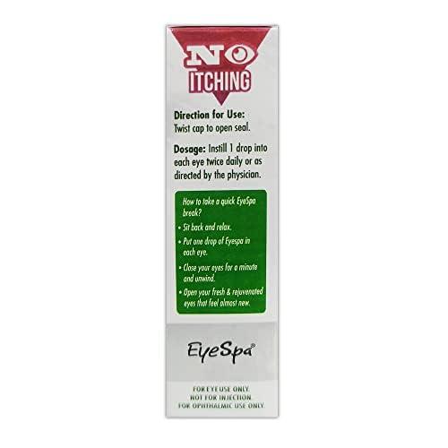 Eyespa EyeSpa Ayur - Ayurvedic Eye Drop | Relieves Dryness, Redness, Itching, Cooling | daily-use Eye Drop with Triphala, Rose water, Bhringaraj, Honey | 10ML (Pack of 4)