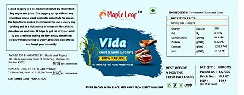 Maple Leaf Project Maple Leaf Project Vida Liquid Kakvi Jaggery Syrup Pack of 2 (600 Gms)