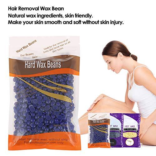 Qnotici Hair Removal Wax Bean Body Hair Remover Hard Wax Beans No Strip Depilatory Hot Hard Wax Hair Removal Bean