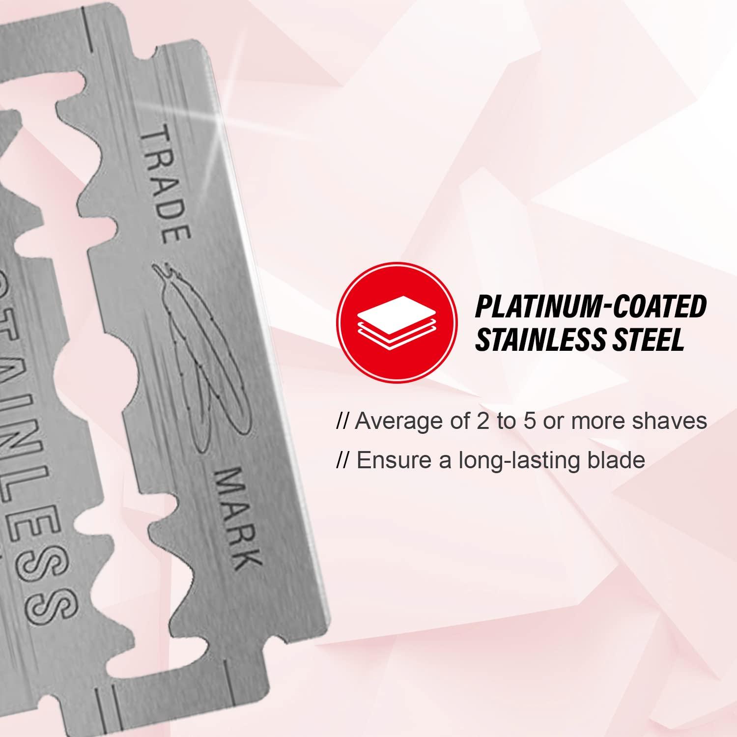 Feather Brand Feather Hi-Stainless Platinum Double Edge Razor Blades 30 Ct