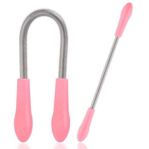 WOTOFY WOTOFY 2PCs Facial Hair Removal Spring Eyebrow Face Epilator Threading Tool for Women Chin Cheek Mustache Upper Lip
