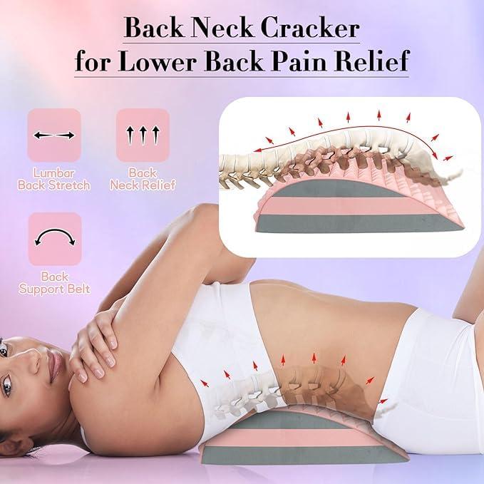 BIGXEN BIGXEN Back Cracker Back Stretcher Back Pain Relief Products Lower Back Pain Relief Back Cracking Device Back Stretcher for Lower Back Pain Relief