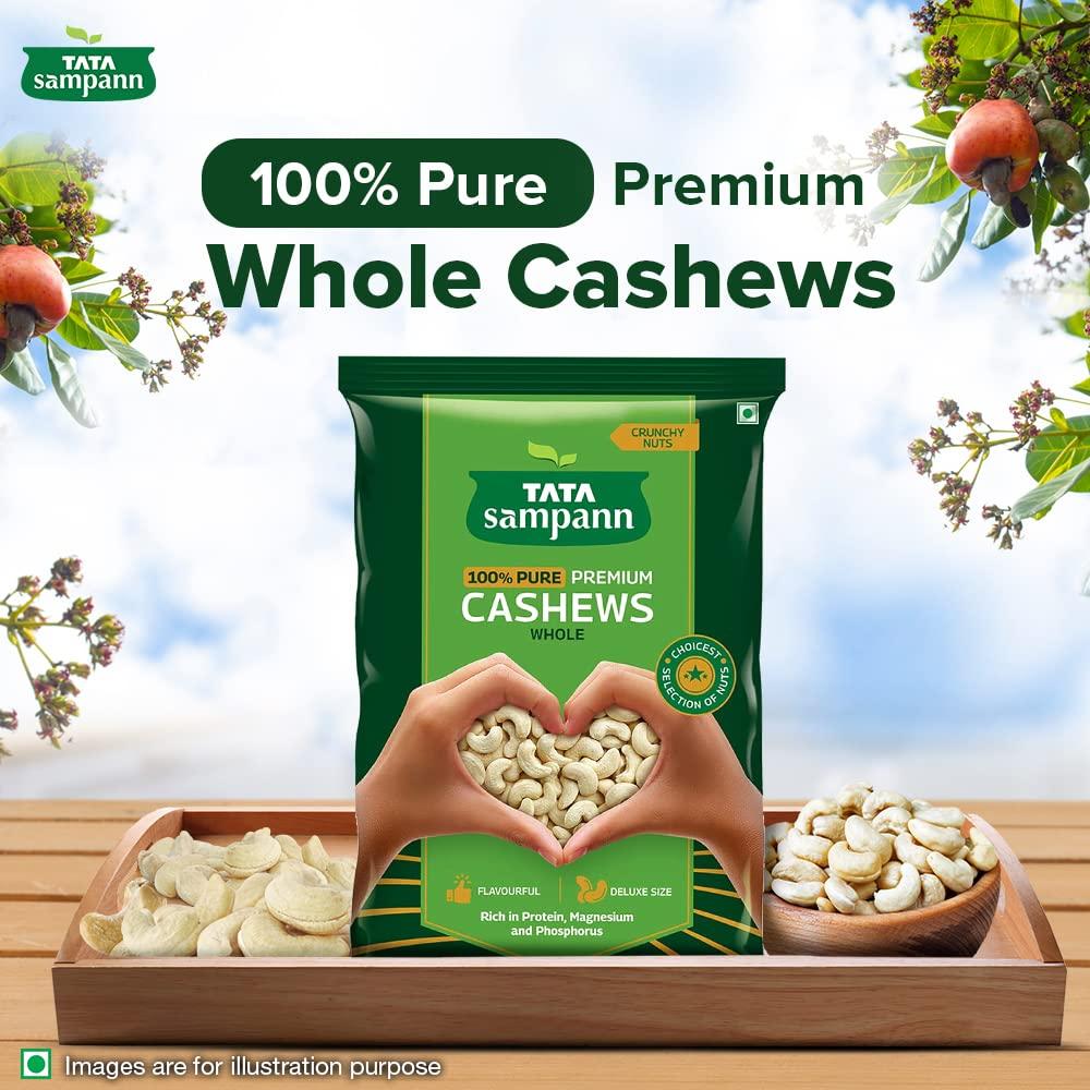 Tata Sampann Tata Sampann Pure Cashews Whole | Kaju | Rich in Protein, Magnesium, and Phosphorus | Hand-picked Nuts & Dry Fruits | 200g & Tata Sampann Turmeric Powder With Natural Oils, 500g