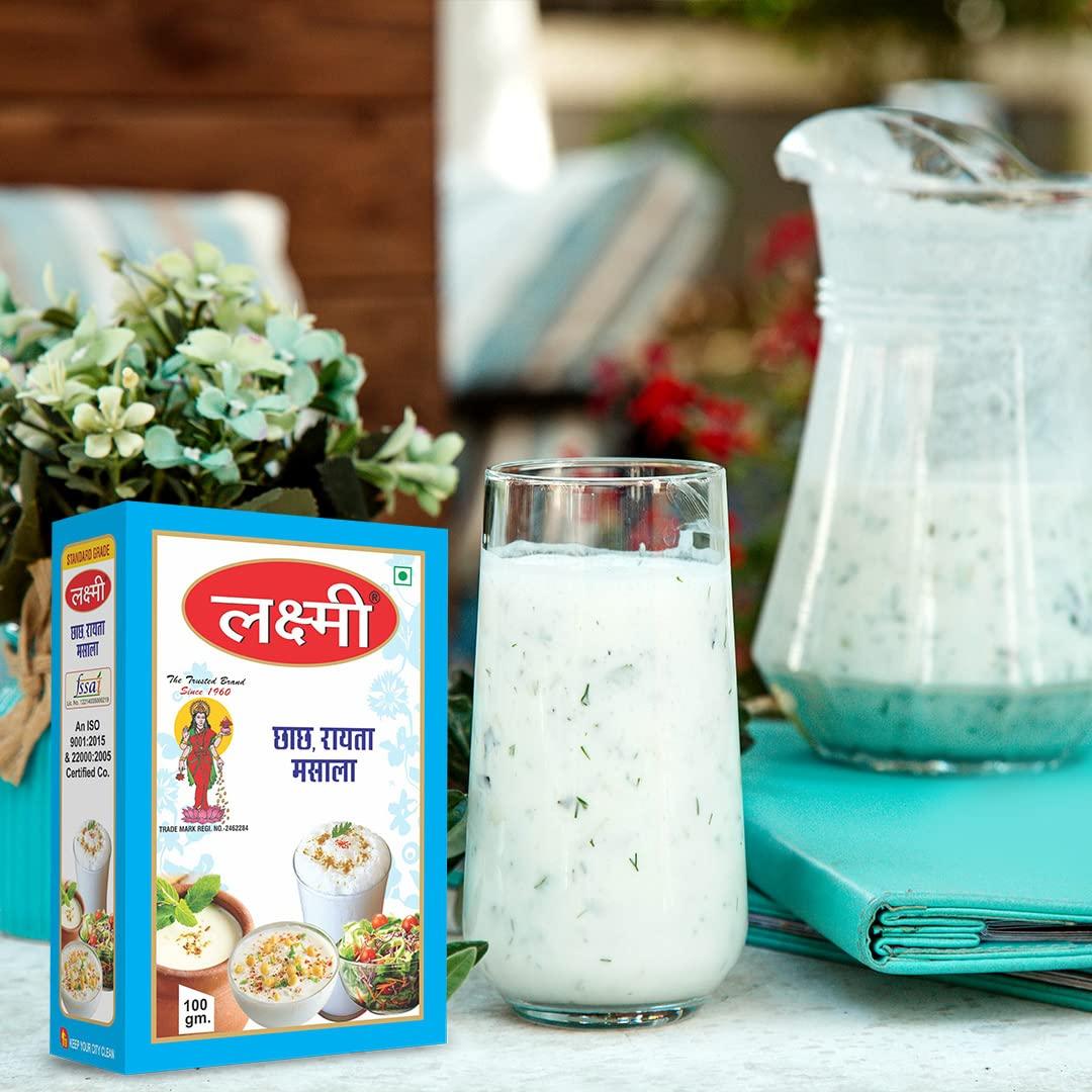 Laxmi LAXMI Mera Wala Chaas (Buttermilk) Masala, (100g)/ Gujarati Chas/Chhach Masala Powder/Fresh & Natural/No Artificial Colour & Flavour Added