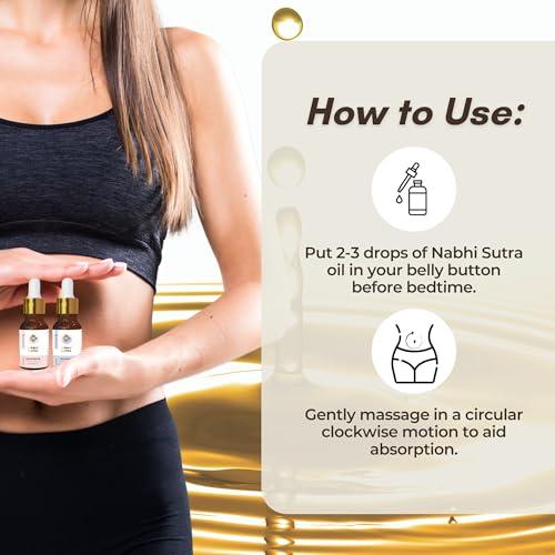 Nabhi Sutra Nabhi Sutra Hair Growth Support Oil - Hair Fall, Dandruff Control Oil + Period/Menstrual pain Relief Oil - | Instant Relief from Menstrual Cramps for women - Belly Button OIl