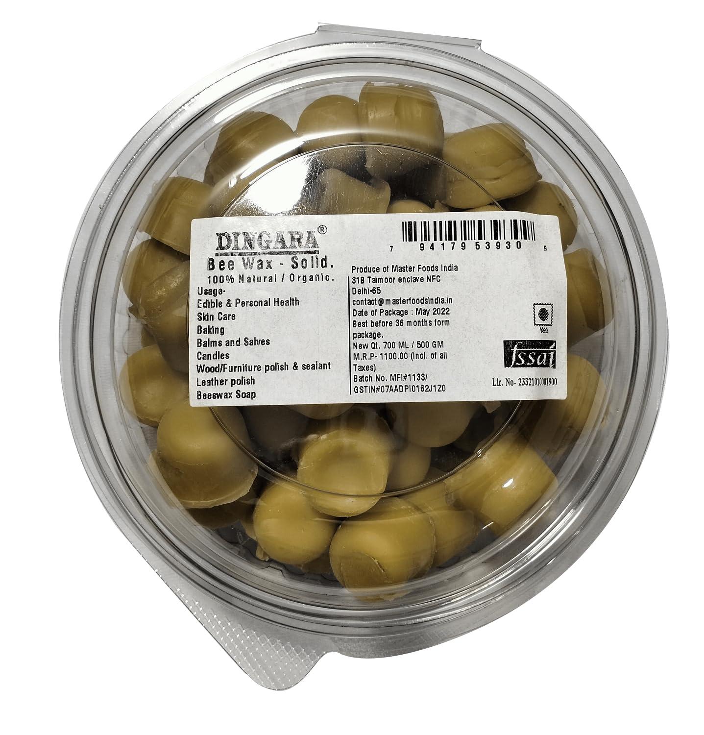 Master Foods Dingara-Natural Organic Bee's Wax (CUBES-500)