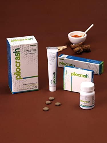 FLY 360 HEALTHCARE FLY 360 HEALTHCARE Pilocrash Kit for Piles with Tablet, Capsules and Ointment (Tube) Ayurvedic Medicine