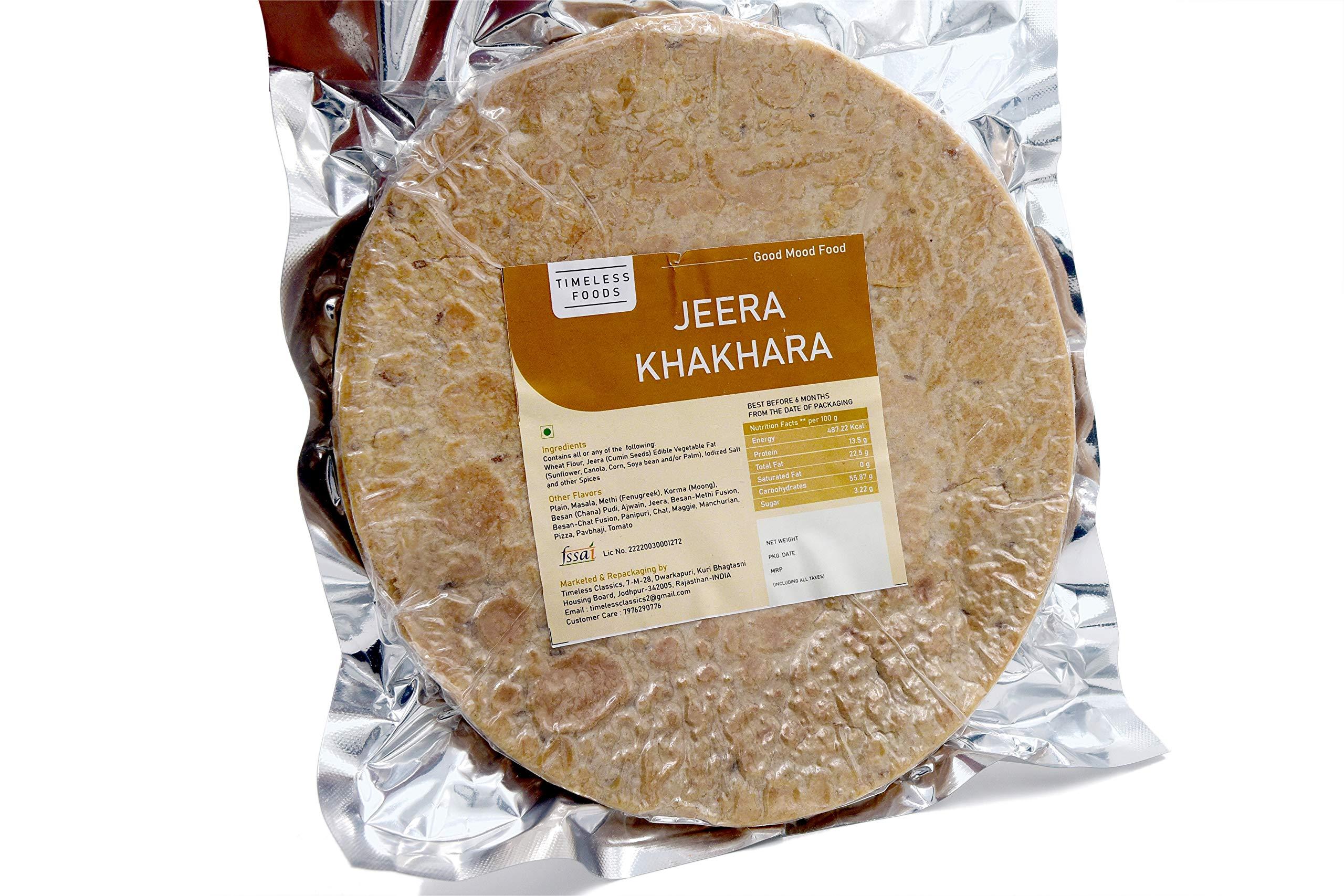 Timeless Food Timeless Food : Jeera Khakhra 1.6 kg | Healthy Gujarati Khakhra Snacks