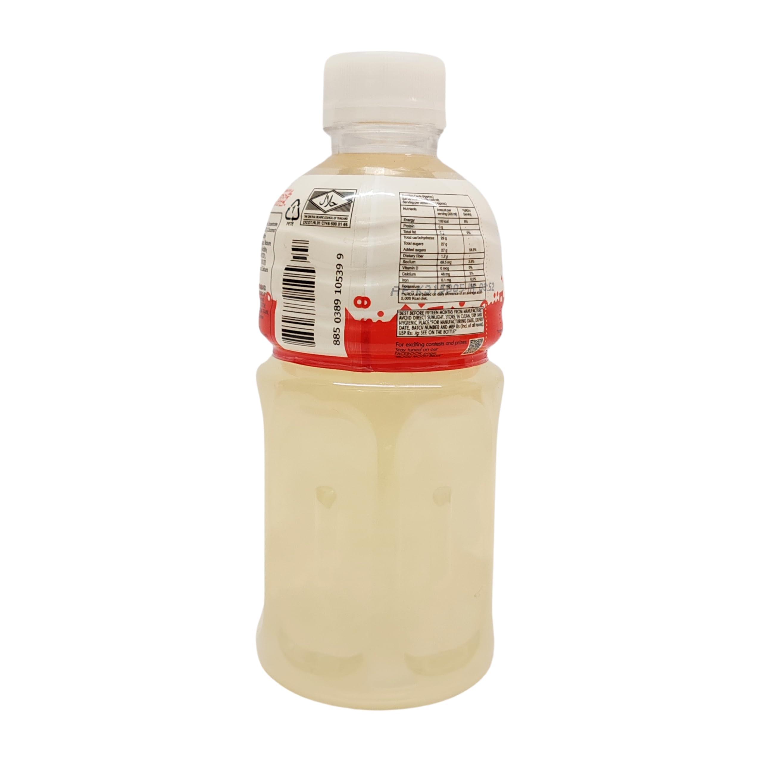 Mogu Mogu Mogu Mogu Apple Juice with 25% NATA De Coco | Energy Booster Drink | Full of Fruit Fibres | No Added Preservatives and Colours -300ml (Pack of 6)