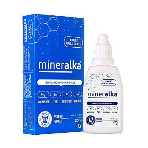 TRUEO MINERALKA™ Alkaline Mineral Water Drops, PH booster mineral drops for normal water 1 pack, 15 days