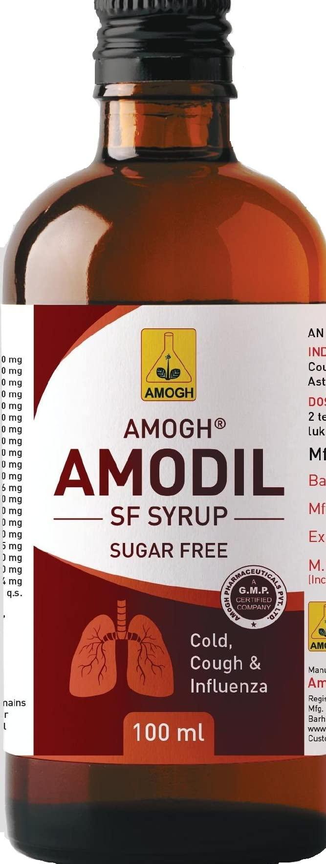 AMOGH Amogh Amodil S.F. SYRUP (Pack of 2 x100ml) SugarFree