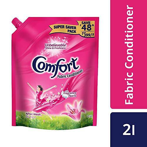 Comfort Comfort After Wash Morning Fresh Fabric Conditioner Pouch - 2 L & After Wash Fabric Conditioner Pouch - 2 l Combo