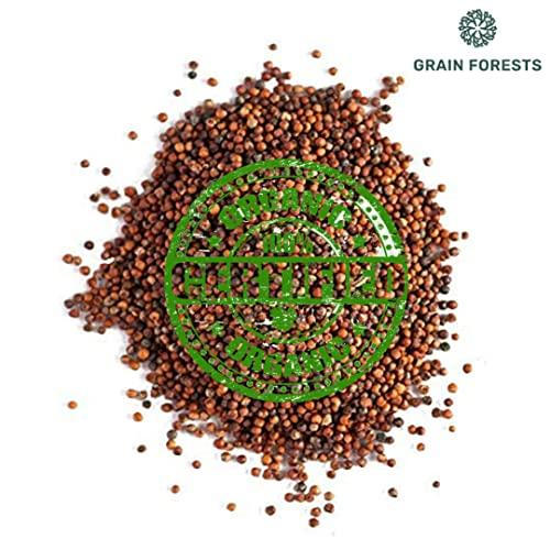 ALSWAMITRA Grain Forests Organic Ragi Whole Grain 1kg (Finger Millet)