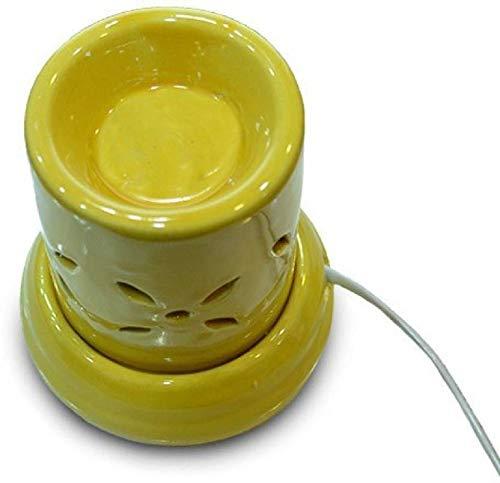 Lyallpur Stores Electric Flower Ceramic Diffuser- Yellow Color | Pack Consists of 1 Diffuser With 1 Fragrance Oil Free | By Yesno.in