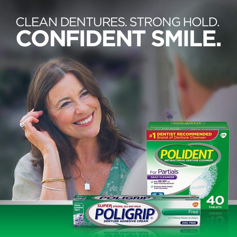 Polident Polident Polident Partials Denture Cleanser, 40 Count