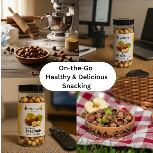 Ambrosia Ambrosia Lightly Roasted Kashmiri Hazelnuts 200g (Pack of 1)