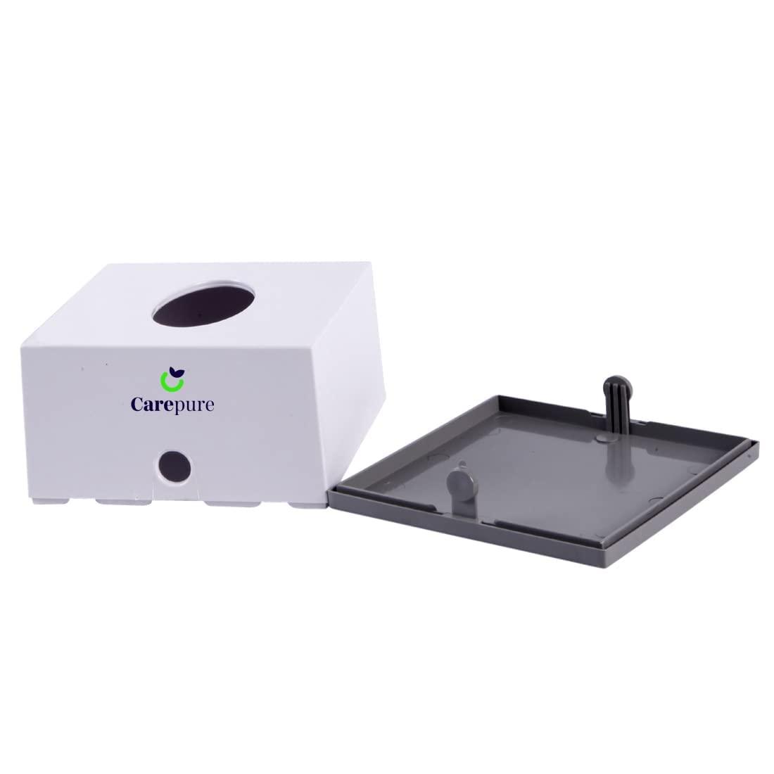 Carepure Carepure Pop Up Table Top Facial Tissue Paper Dispenser Car Hotel Bathroom Tissue Box with Lock, Free 2 Ply Pop Up Soft Facial Tissue Paper Napkin. Size : 4 X 8 cmPop Up With lock)