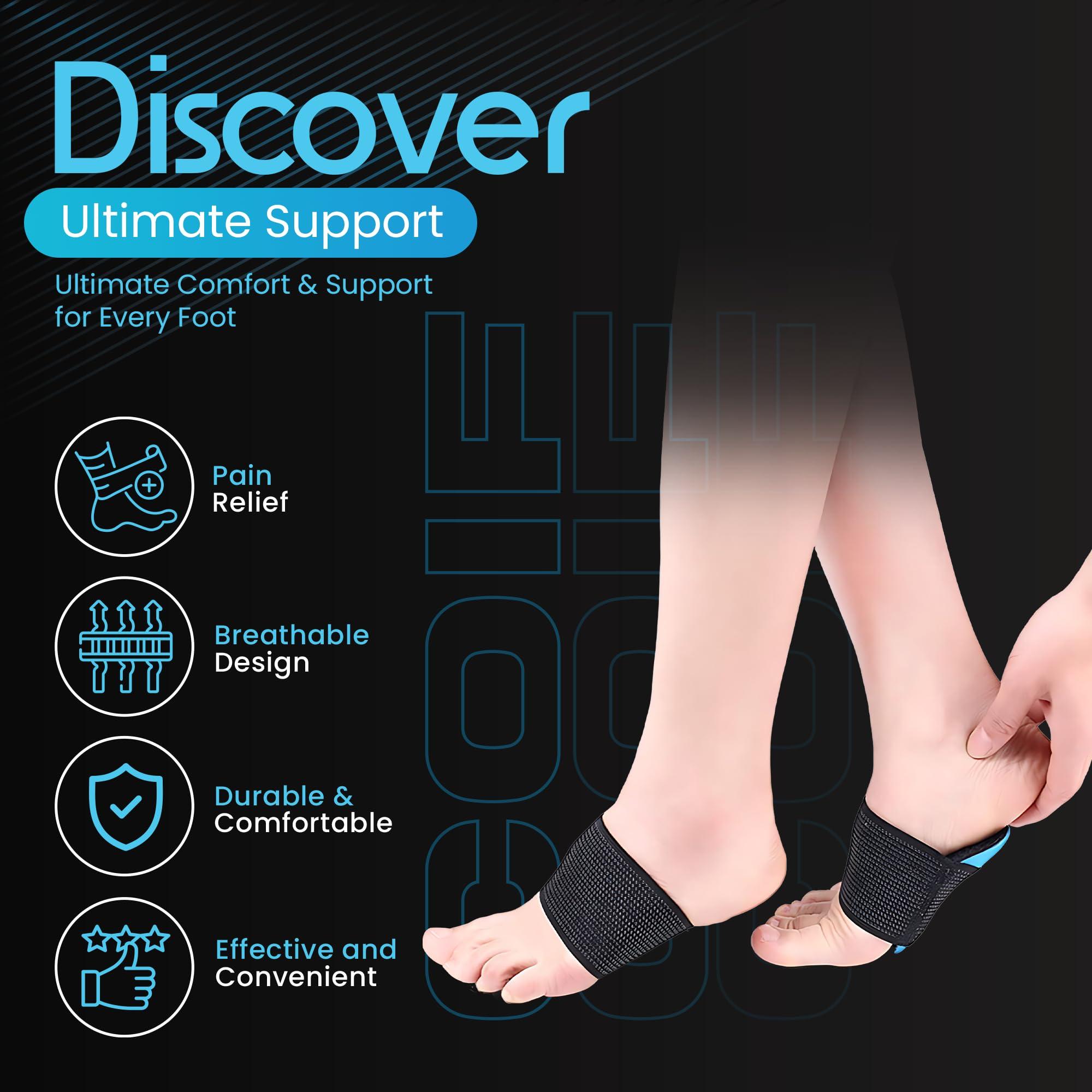COIF COIF Foot Care Plantar Arch Support for Men & Women for Pain Relief of Plantar Fasciitis, Flat & Fallen Arches, High Arch, Heel Spurs, Flat Feet