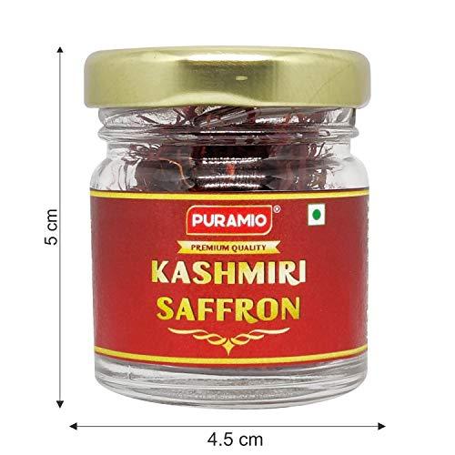PURAMIO Puramio Kashmiri Mongra Saffron (Kesar) - 100% Pure and Natural, 5g