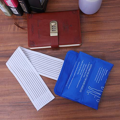 Artibetter Artibetter Gel Ice Pack Wrap Medical Cooling Compress Bag with Adjustable Elastic Strap for Sprain Muscle Pain Injury Hot Cold Therapy (Blue)