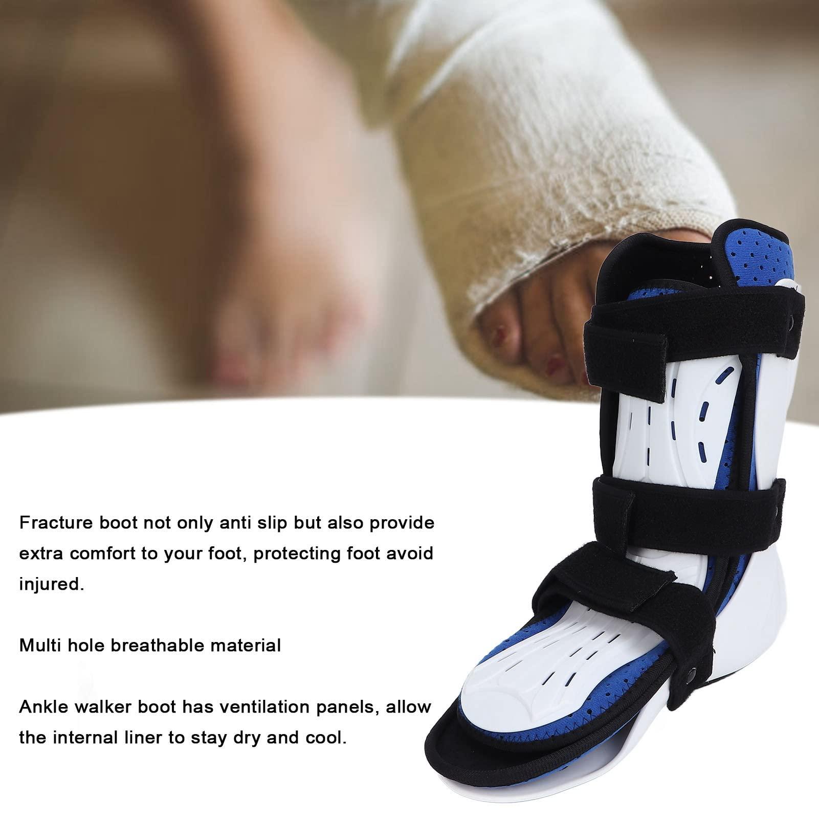 Fabater Orthopedic Walker Boot, Breathable Detachable Design Reinforced Fracture Boot for Foot Injuries(Left Foot, L)