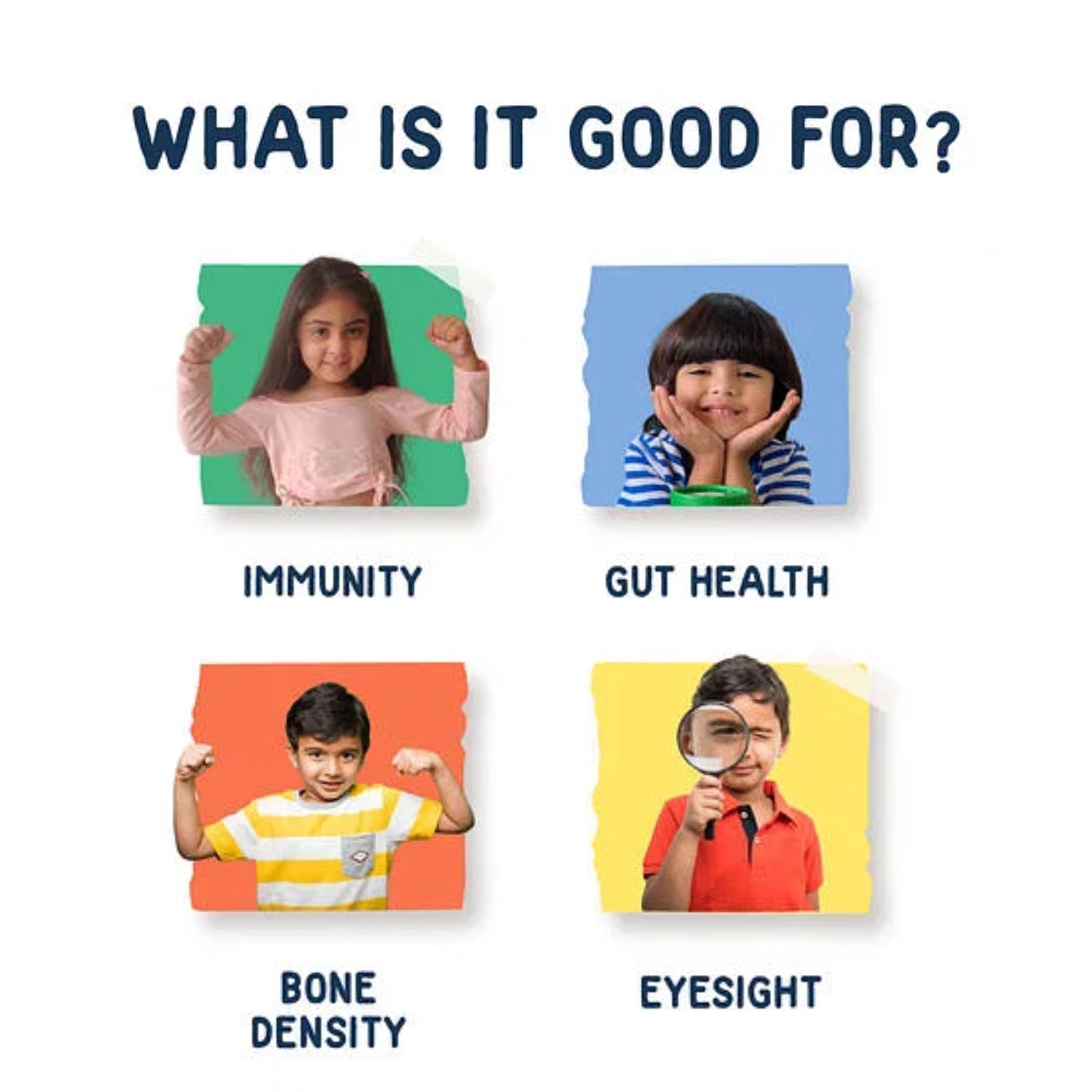 Little Joys Little Joys Nutrimix Powder (400g) & Multivitamin Gummies (60N) for 2-6 Year Kids | Immunity Booster Pack with Ragi, Bajra, Almonds & Multivitamins | Improves Immunity, Bone Density & Strength