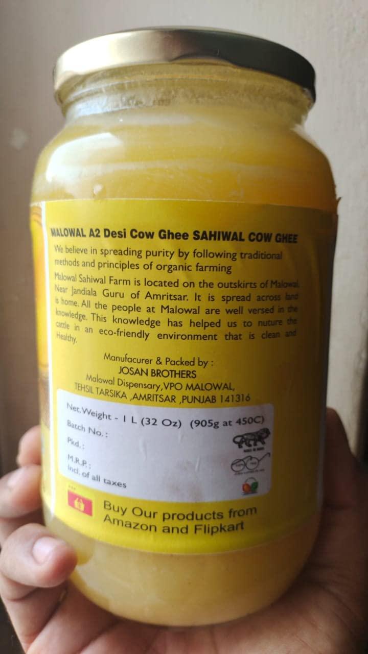 Josan Brothers Josan Brothers Organic Farm A2 Desi Cow Ghee Bilona method | Sahiwal Cow Milk Handmade Desi Ghee