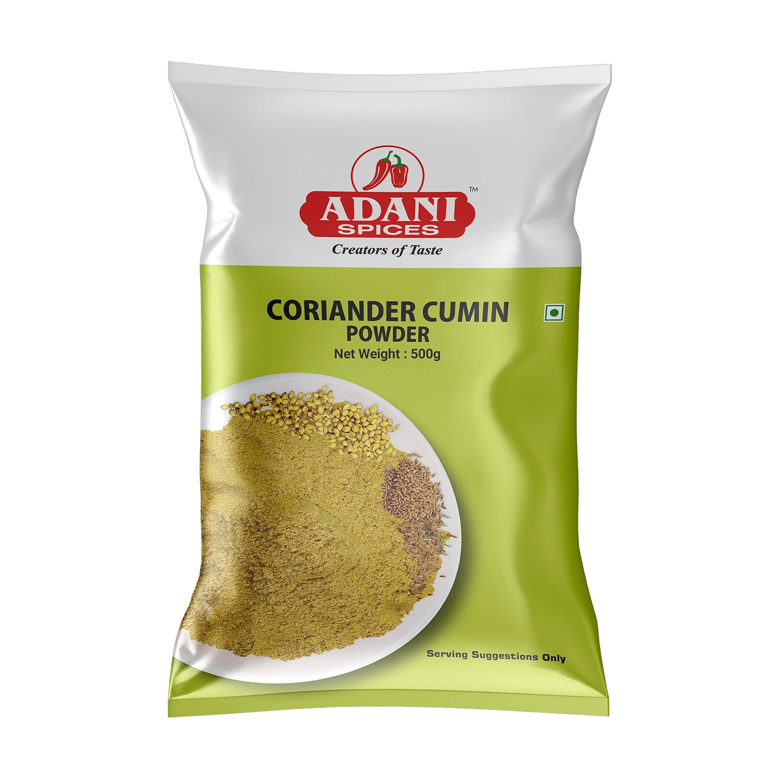 Adani Spices Adani Spices Combo Pack of Kashmiri Red Chilli Powder, Coriander Cumin Powder & Turmeric Powder, 500gm Each