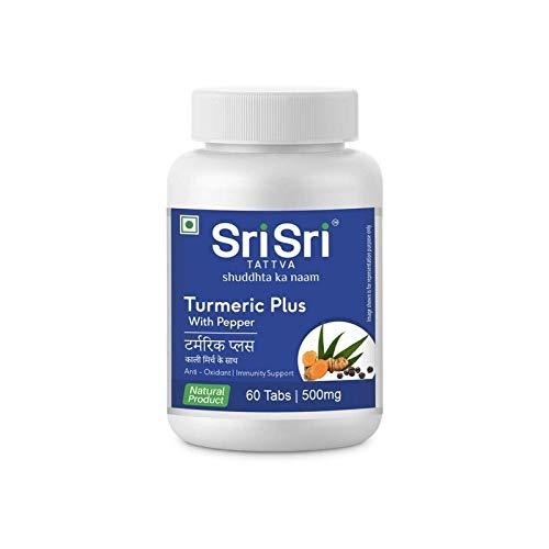 Sri Sri Ayurveda Tattva Sri Sri Ayurveda Tattva Turmeric Plus,60 Tabs 500mg- Pack 5 (Ayurveda-99)