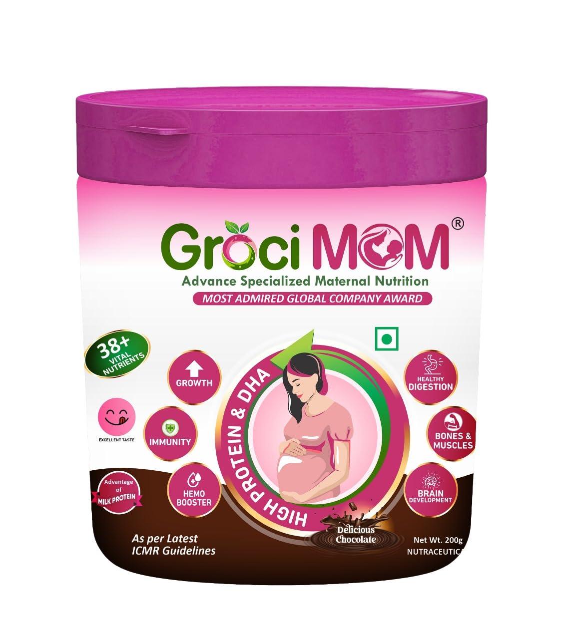 Groci Mom Advance Specialized Maternal Nutrition Groci Mom (Chocolate) Advanced specialized Maternal Nutrition
