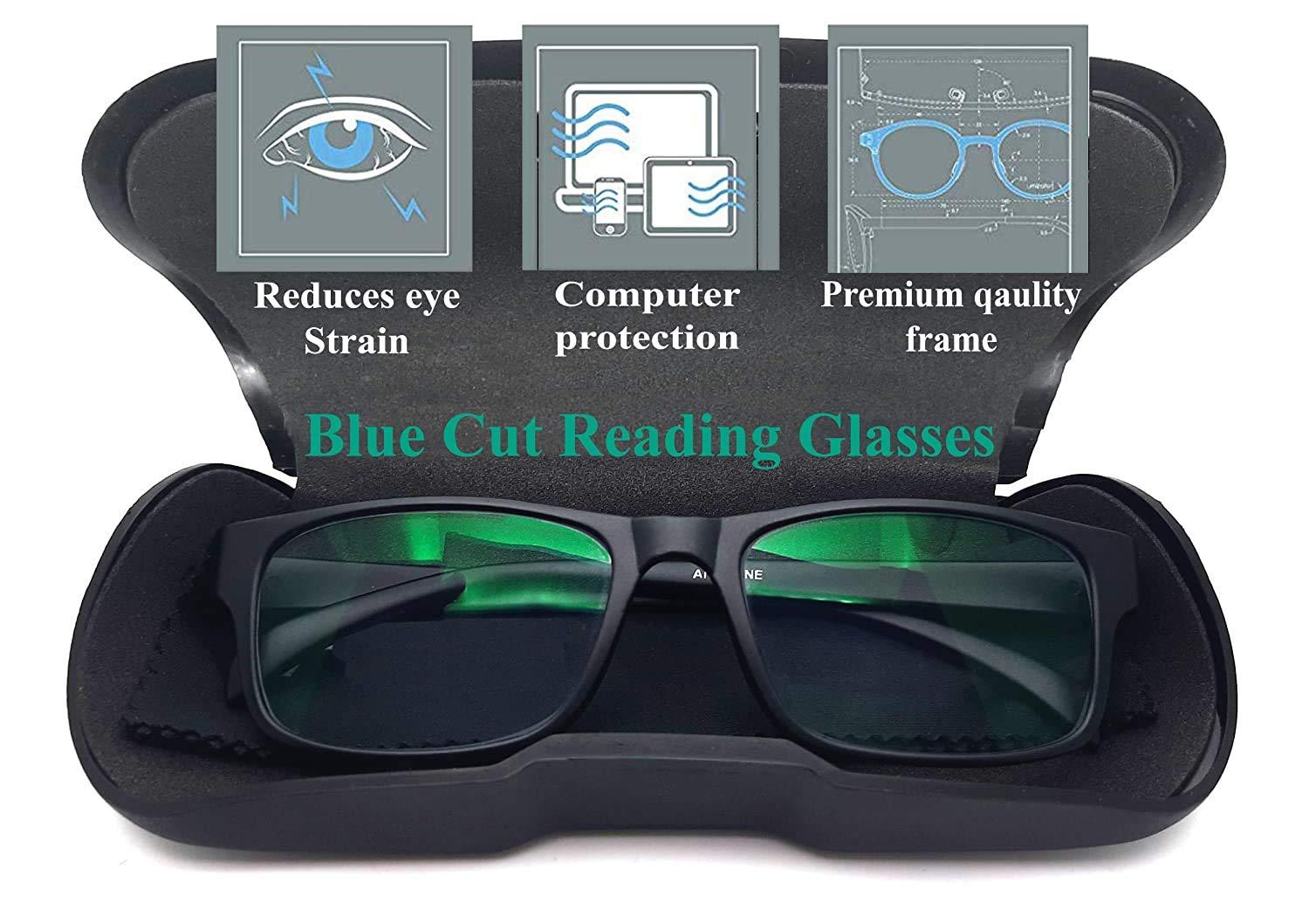 Optify Optify Premium Blue Ray Cut Antiglare Power Reading Glasses For Men And Women(+3.50)