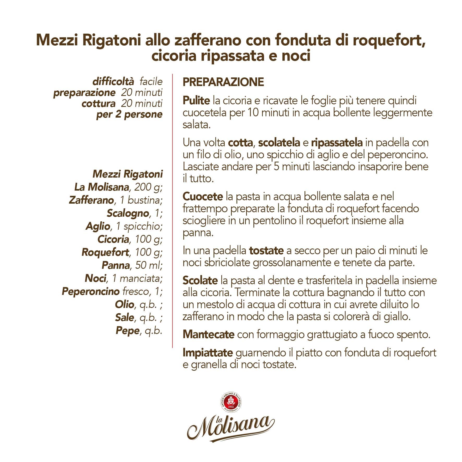 La Molisana La Molisana Mezzi Rigatoni N°32 Durum Wheat Semolina Pasta, 17.64 oz / 1.1 lbs / 500 g