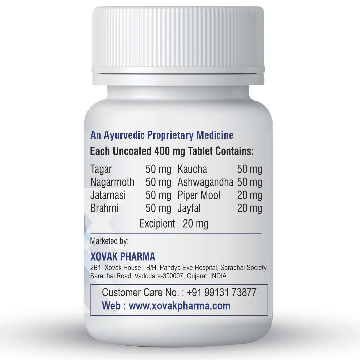 XOVAK PHARMA Xovak Pharma | Ayurvedic Parkikyor Helps Naturally (60 Tablets) (Pack of 4)