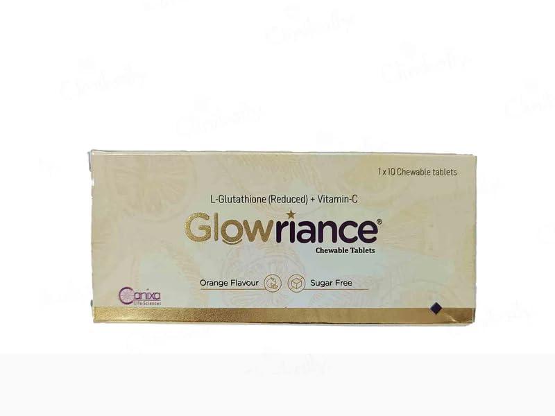 UNIGLOW STORE\'S Glowriance Chewable Tablets| Sugar Free, 10 Tab