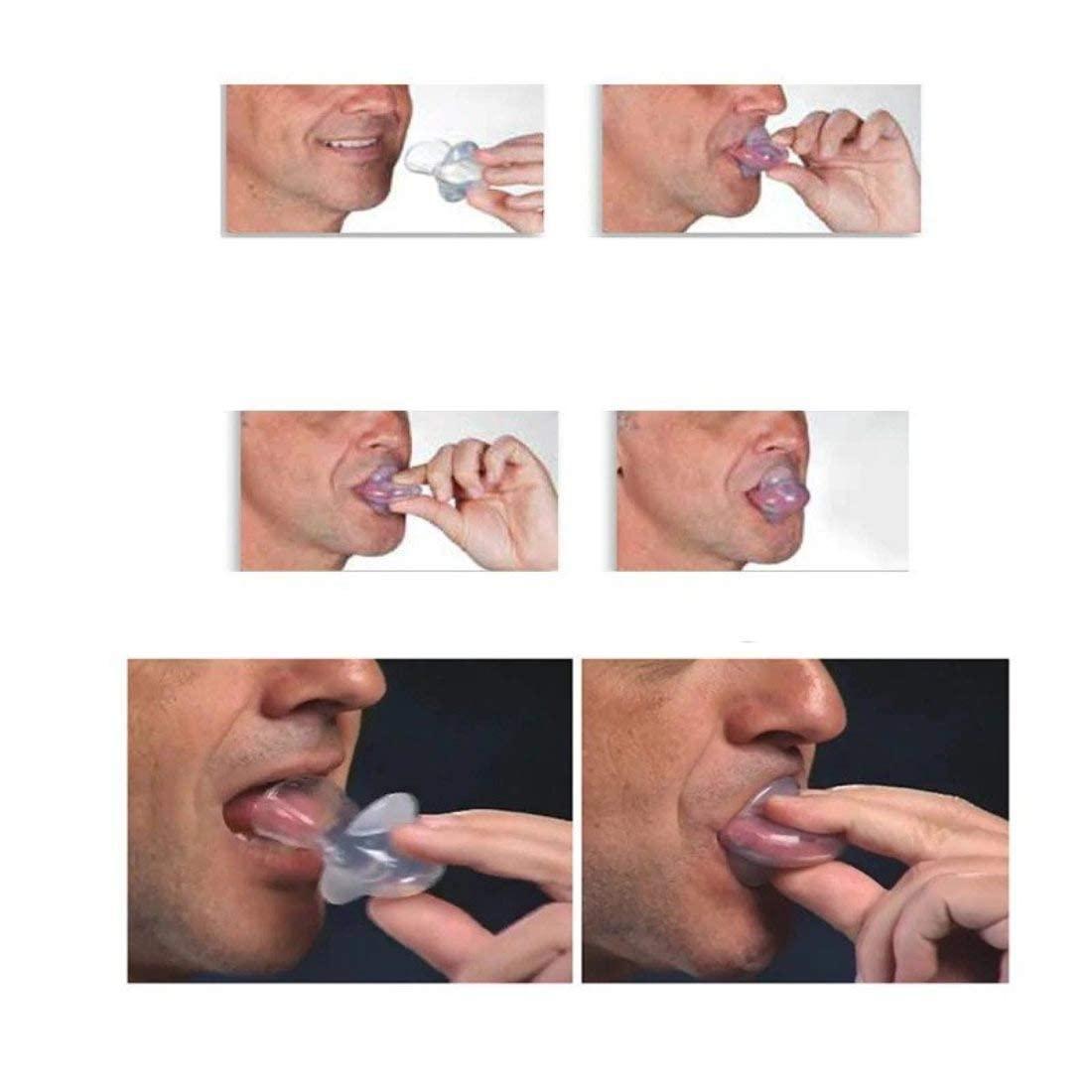 Frackson Frackson Tongue Anti Snoring Device Medical Silicone Anti Snore Device Apnea Aid Snore Stopper Tongue Retainer Anti Snoring Mouthpiece for Men & Women