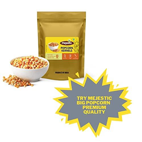Mejestic Mejestic Popcorn Kernels natural (Ready to Cook, Unpopped, Original Makkai Seeds) (1 Kg