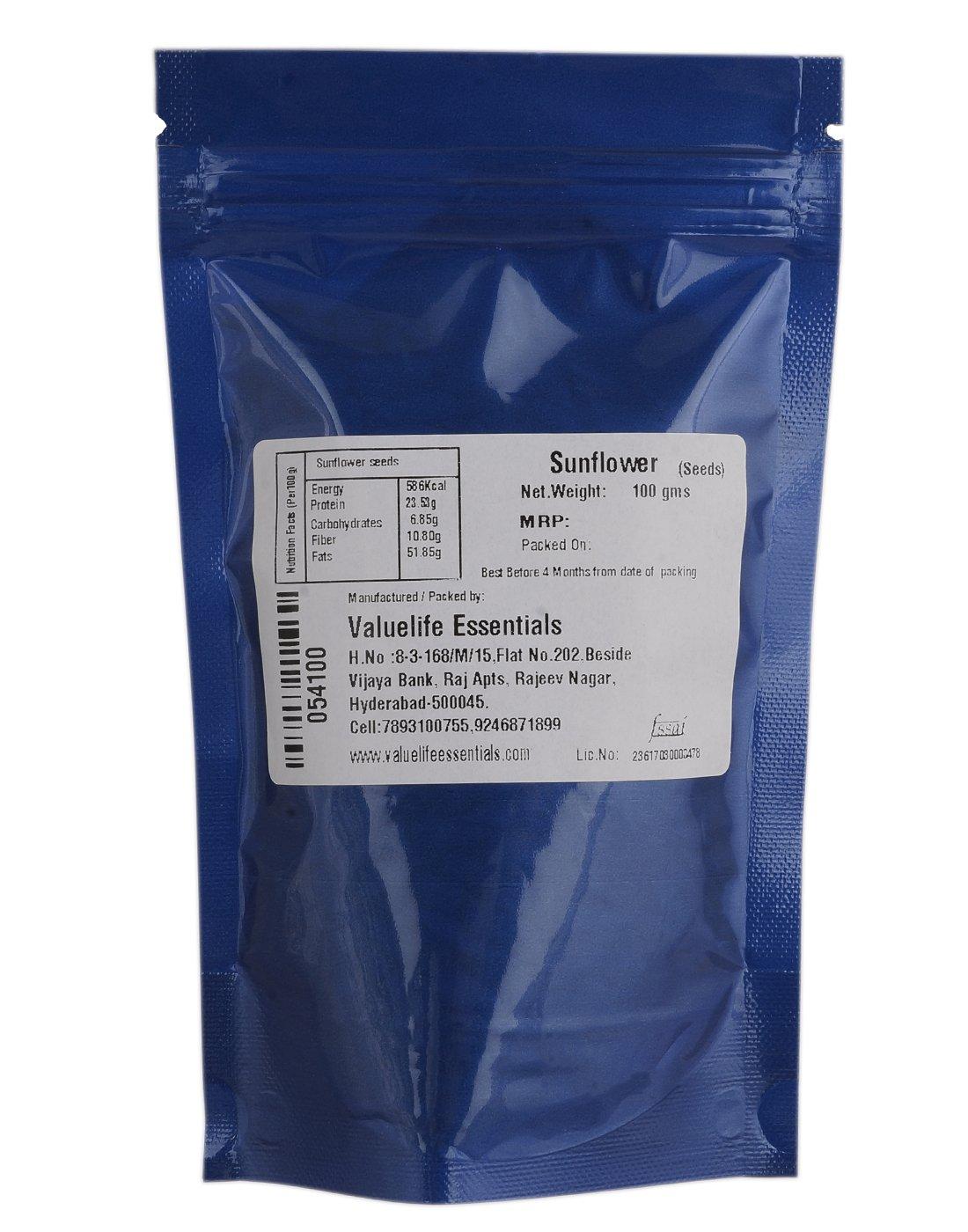 VALUE LIFE Sunflower Seeds - 100 Grams