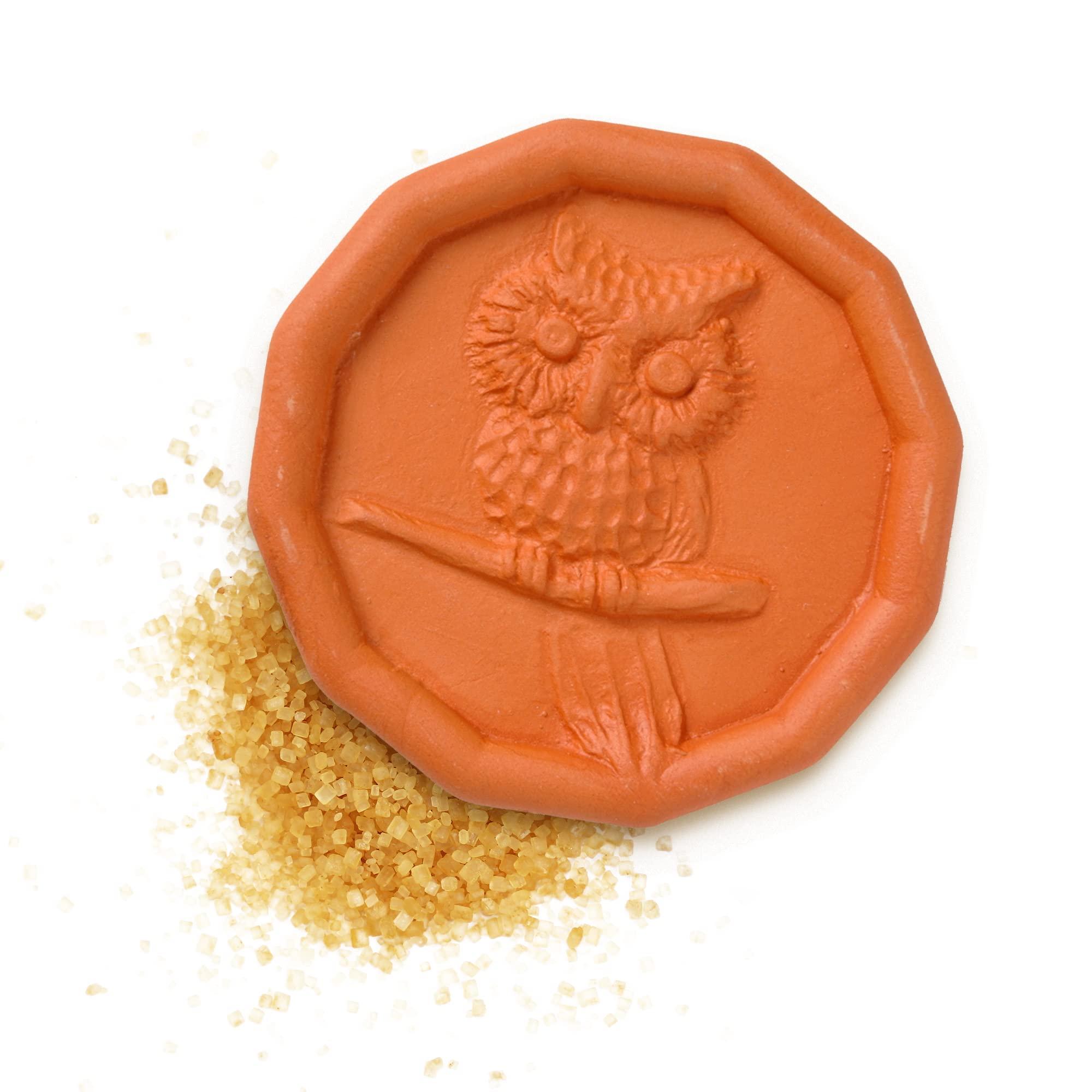 JBK Pottery JBK Owl Terra Cotta Brown Sugar Saver