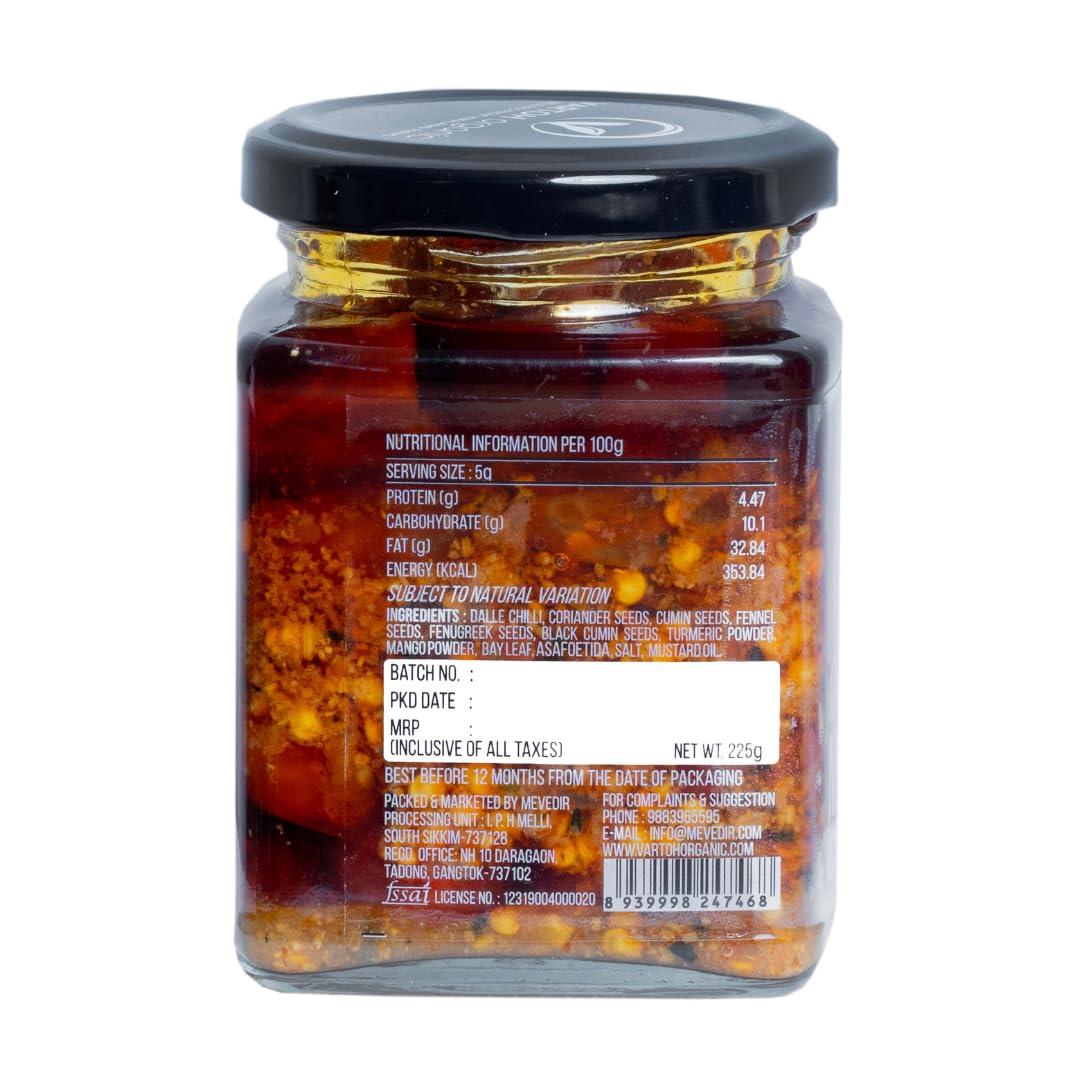 VARTOH ORGANIC Vartoh Organic Dalle Chilli Masala Pickle