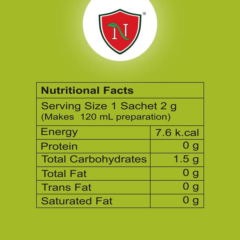 Nutriyash Nutriyash Probiotic Green Tea Lemon | 20 sachets, each sachet 2 grams, 100% Pure and Natural, Preservatives Free, Artificial Flavor Free, Sugar Free