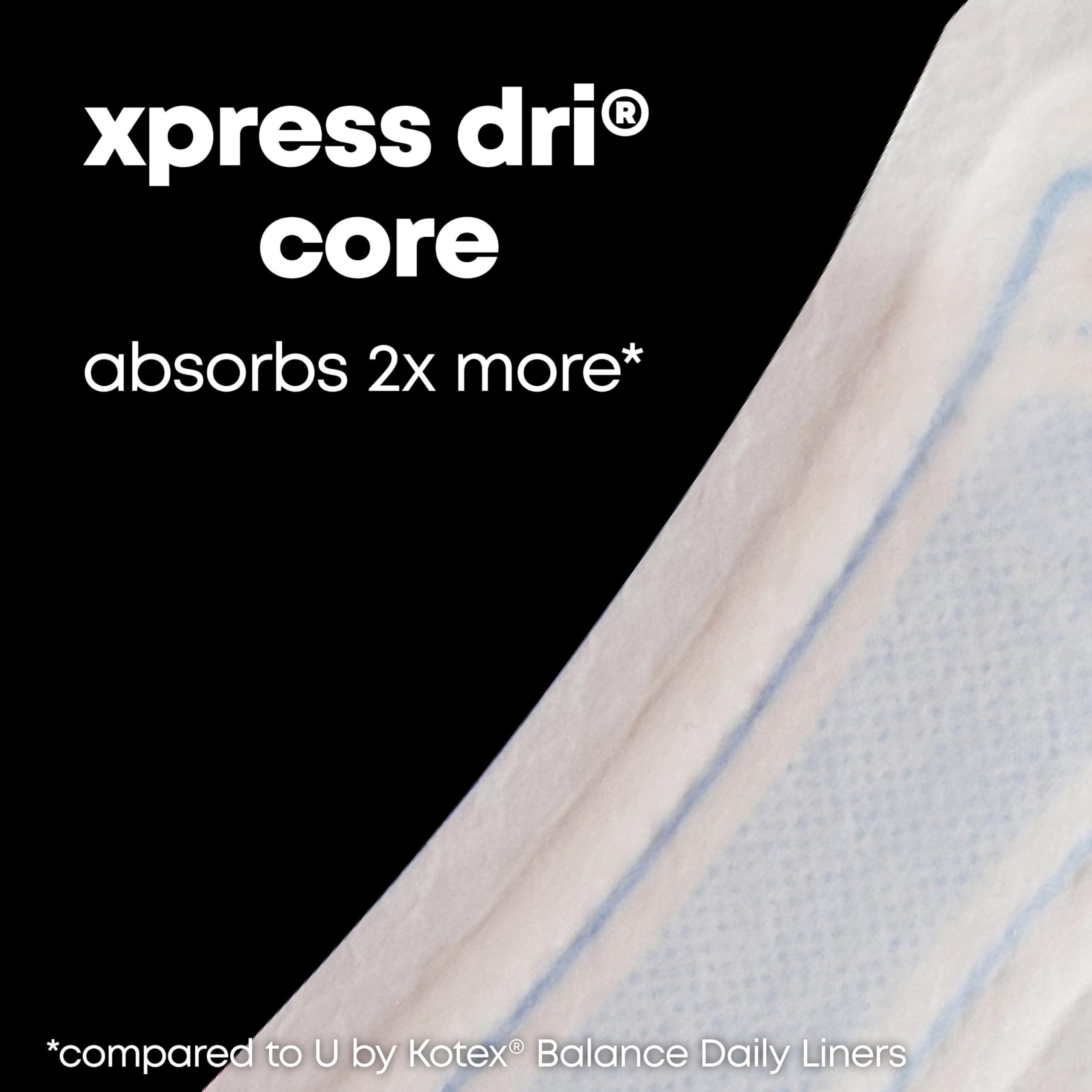 U by Kotex U by Kotex Curves Regular Liners, Unscented, 80 Count