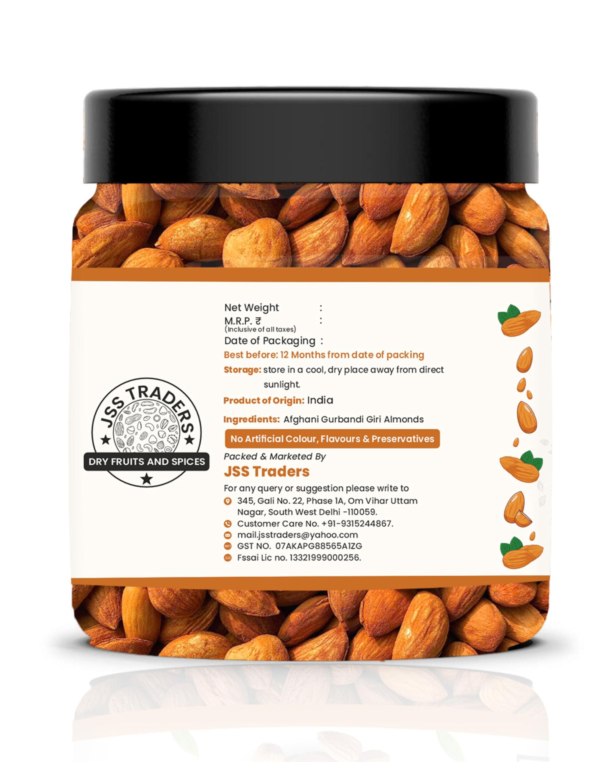 Avlokan Avlokan 100% Pure Afghan Gurbandi Badam/Almonds/Choti Giri -Raw (1kg)