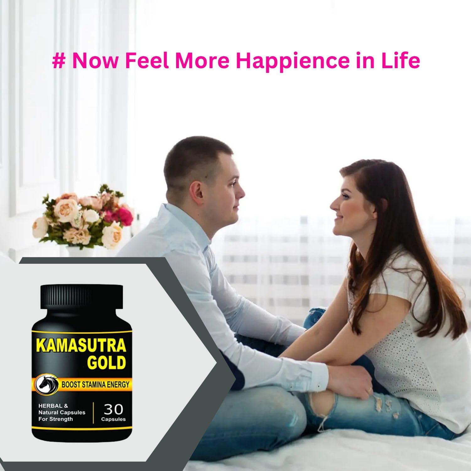 Generic 69 Products Origonal KamaSutra Gold Capsule For Men PWR Endurance, Only For Men - 30 Caps Bottle (Pack of 2)