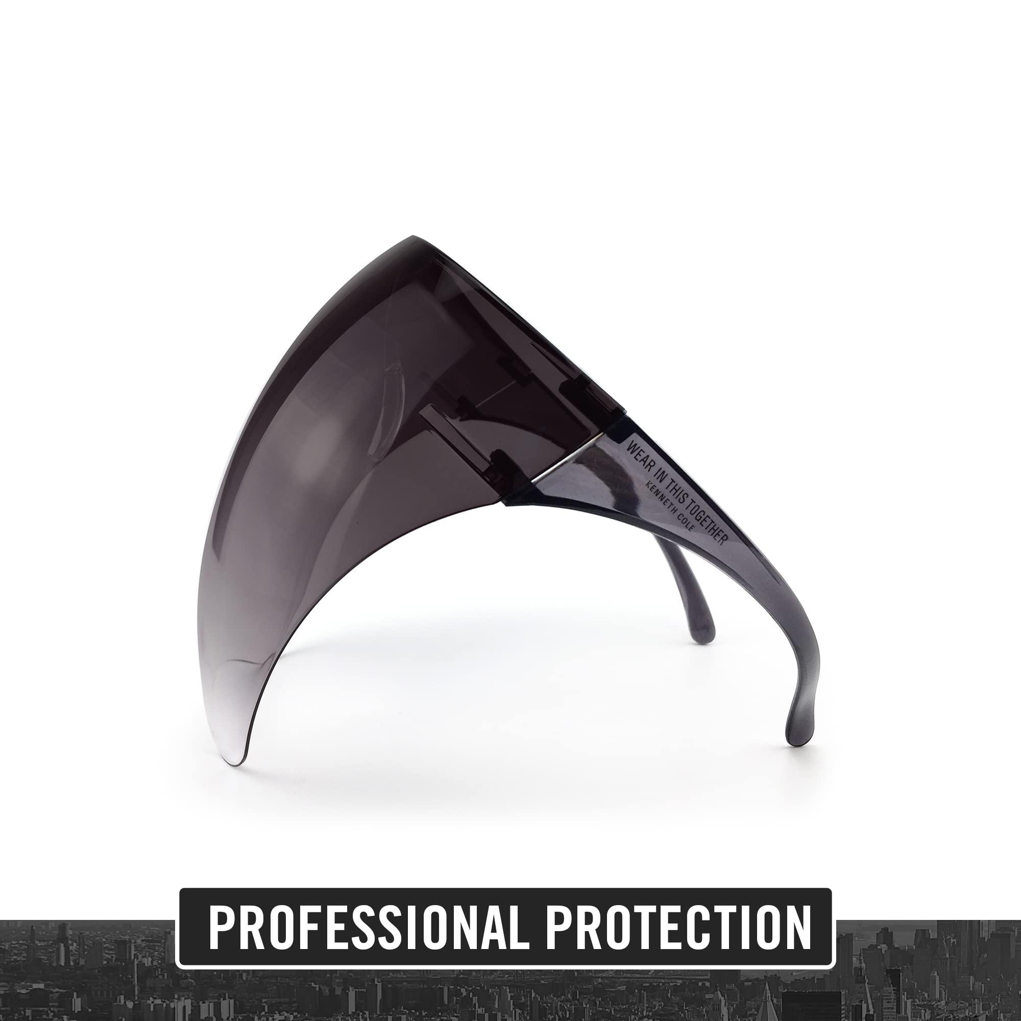 Kenneth Cole KENNETH COLE Goggle-Style Face Shield with 180 Safety Coverage: Anti-Fog Glasses and Clear Face Visor Integrated in One Design - Unisex Fashion Protective Wear for Men & Women