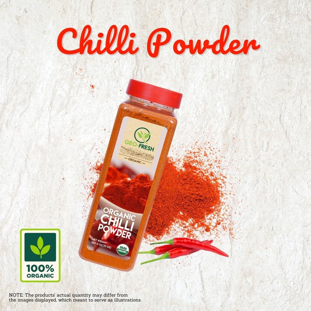 Geo-Fresh Geo-Fresh Organic Chilli Powder (360g) - USDA Certified